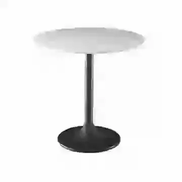 Genoa Marble or Quartz Round Dining Table with Trumpet Leg in a Choice of Sizes